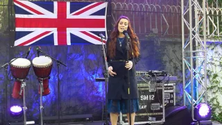 Lucie Jones sings "Never Give Up on You" at British Embassy (Kiev)