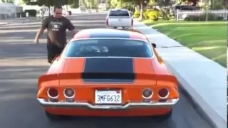 70 camaro 572 burning out