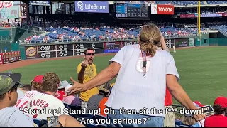 Phillies fans heckling THEIR OWN PLAYERS and yelling at each other at Citizens Bank Park