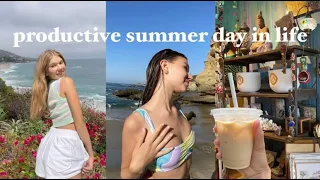 productive summer days in my life ♡| beach, gym, crystals