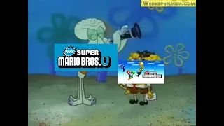 New Super Mario U vs New Super Mario Wii - notas falsas #bobesponja #meme