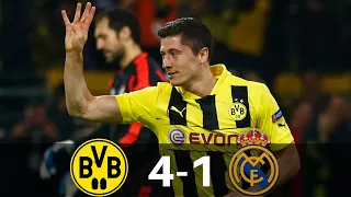 Borussia Dortmund 4 1 Real Madrid 2013 Champions League Semi Finals Highlights  (LEGEND MATCH)
