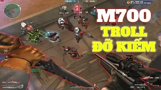 Thử Thách Cầm M700+ Troll Đỡ Kiếm Zombie V6 Siêu Bựa - Rùa Ngáo