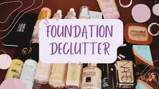 FOUNDATION DECLUTTER | GETTING RID OF HALF!