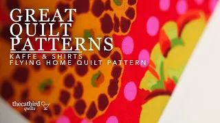 Great Quilt Patterns - Kaffe + Thrifted Shirts Featuring the Flying Home Quilt Pattern