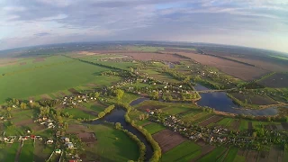 село. Вінницькі Стави з висоти пташиного польоту.