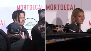 The Cast Takes On The Red Carpet At The Mortdecai Premiere In Hollywood