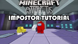 NEW Among Us Minecraft PE/BE Map! IMPOSTOR Tutorial