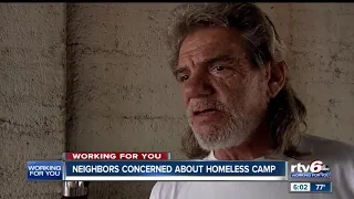 Indianapolis neighborhood concerned about homeless camp