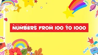 Numbers from 100 to 1000 Song | Counting from 100-1000 by skipping 100|1st Grade study|Kids Learning