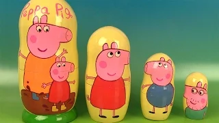 Peppa Pig Poupées Gigognes Russes Oeufs Surprise Nesting Dolls Hello Kitty Vice-Versa