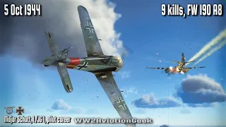 FW 190 A8: 9 kills on Contact Patrol over Veghel | Ace in a Day | IL-2 WW2 Air Combat Flight Sim