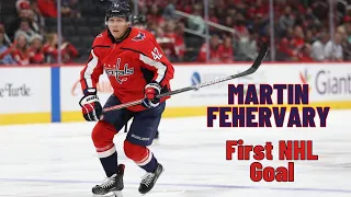 Martin Fehervary #42 (Washington Capitals) first NHL goal Oct 23, 2021