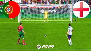 ENGLAND VS PORTUGAL ! FIFA 24 PENALTY SHOOTOUT ! EURO 2024 ! KANE VS RONALDO