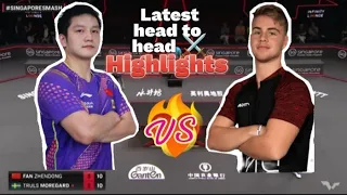 Fan Zhendong(CHN) Vs Truls Moregard(SWE)| Singapore Smash 2023 (Latest H2H)