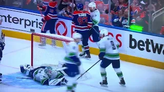McDavid crosschecked by Soucy and Zadorov after McDavid slash - Have your say!