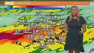 New Orleans Weather: Heavy rain and storms Sunday