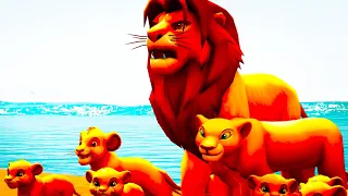 PLAYING AS SIMBA IN GTA 5 (Lion King mod)