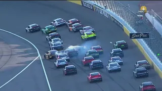 Massive 10 Car pile up In the NASCAR Xfinity series￼