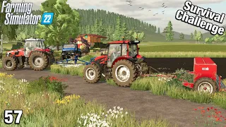 FLATOUT ON THE FIELDS Survival Challenge FS22 Hinterland Ep 57