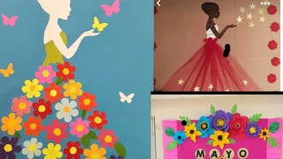 murales e ideas decorativas para  el día de las madres.