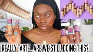 REACTING TO THE NEW TARTE SHAPE TAPE FOUNDATION...I DIDNT EXPECT THIS!