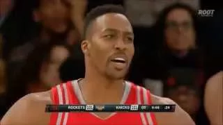 Dwight Howard dunks ALL OVER Porzingis