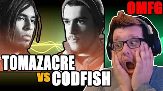 REACTING to CODFISH vs TOMAZACRE! - Grand Beatbox Battle 2019 (THIS IS INSANE)