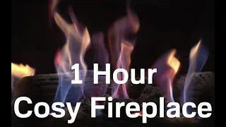 Cosy Burning Fireplace HD 1080p video ° Relaxing fireplace sound (low volume) ° Full HD ° 1 HOUR