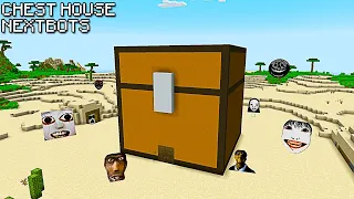 SURVIVAL CHEST HOUSE WITH 1000 NEXTBOTS in Minecraft! Gameplay! Coffin Meme!