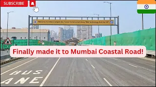 Worli to Marine Drive 🚙| Tunnel | Mumbai Coastal Rd👍