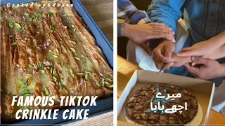 Vlog49-Her din Baba ka hi hy /TikTok crinkle cake/ recipe/Cooked by Sabeen/میرے اچھے بابا