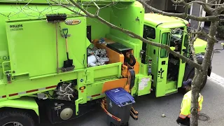 Surrey BC townhouse recycle truck