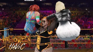WWE 2K22 HALLOWEEN HAVOC NXT WOMEN'S TAG TEAM CHAMPIONSHIP THE DARKNESS VS DECAY