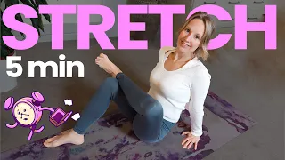 5 Minute Full Body Yoga Stretch: Quick Yoga Break (All Levels)