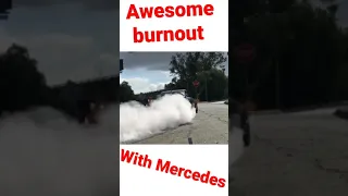 Awesome burnout with Mercedes || DhruvCarZone||