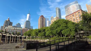 Search for Oasis Park in Battery Park City New York - 4K Walk Alongs