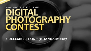 2016 Digital Photography Contest