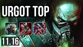 URGOT vs RENEKTON (TOP) | 10/1/11, Legendary, 500+ games | EUW Master | v11.16