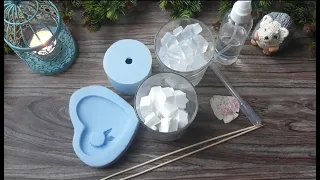 Винтажное сердце с букетом. Мыловарение своими руками | DIY soap making