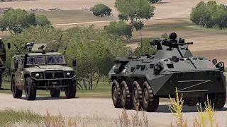 Ukrainian Counterattack! Russian Armored Convoy Decimated By Ukrainian Troops - Arma 3