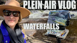 Watercolour Plein Air Vlog: Painting Waterfalls, Part 2