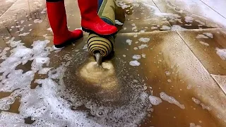 This carpet is more dirty than it looks! Rug cleaning satisfying ASMR