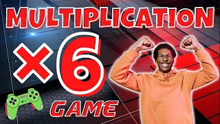 6X MULTIPLICATION GAME! BRAIN BREAK EXERCISE, MOVEMENT ACTIVITY. MATH GAME TIMES TABLES