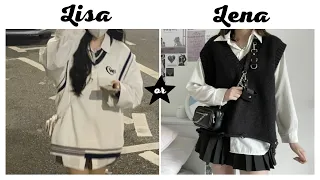 LISA OR LENA 💖 | CLOTHES | @darling_baby💖 #lisaorlena #lisa #lena #choices #clothes