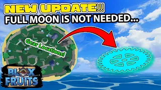 UPDATE - Blue Gear Mirage Island no longer requires a full moon - Blox Fruits