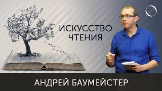 Андрей Баумейстер Искусство чтения