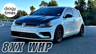 8XX WHP VW Golf 7.5R EA888 G35-1050 Turbo | Acceleration from 100-200 km/h & 60-130 mph