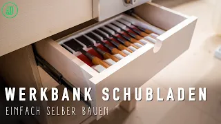 So baust du dir SCHUBLADEN für deine Hobelbank! | Werkbank selber bauen (Teil 8) | Jonas Winkler