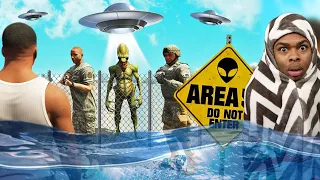 I GOT CAUGHT BREAKING INTO THE UNDER WATER TOP SECRET AREA 51 BASE IN GTA 5! (GTA 5 MODS RP)